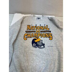 Retro Michigan 1997 National Football Champions Sweatshirt heavyweight.